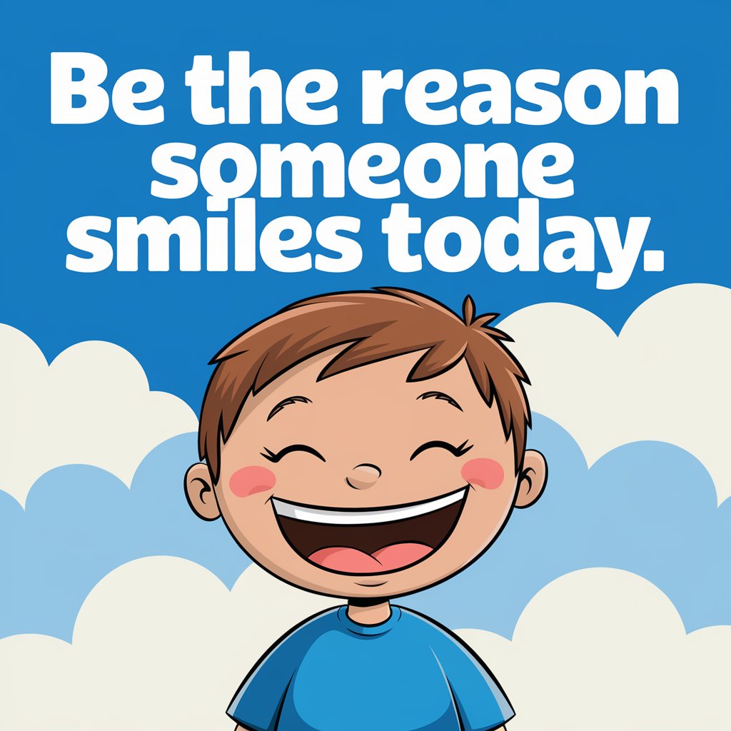 Be the reason someone smiles today.